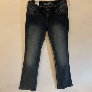 Wrangler Boot Cut Jeans Denim Womens 9x34 Blue New